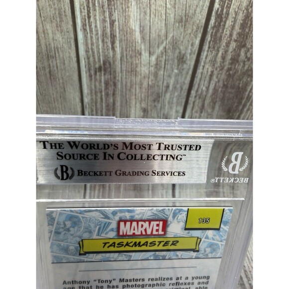 2024 TOPPS CHROME UK SAPPHIRE EDITION MARVEL #135 TASKMASTER BGS Mint 9 - Picture 8 of 10